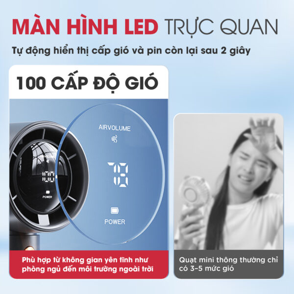 2 Quạt Sạc Mini Cầm Tay MAGIC A-009 2