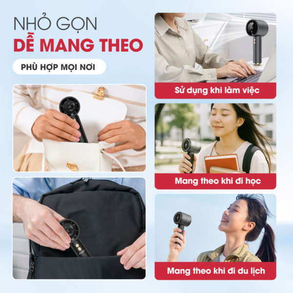 3 Quạt Sạc Mini Cầm Tay MAGIC A-009 3