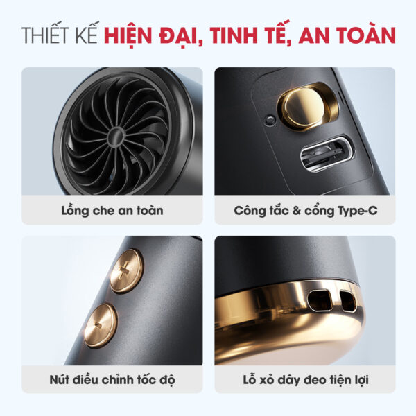 5 Quạt Sạc Mini Cầm Tay MAGIC A-009 5