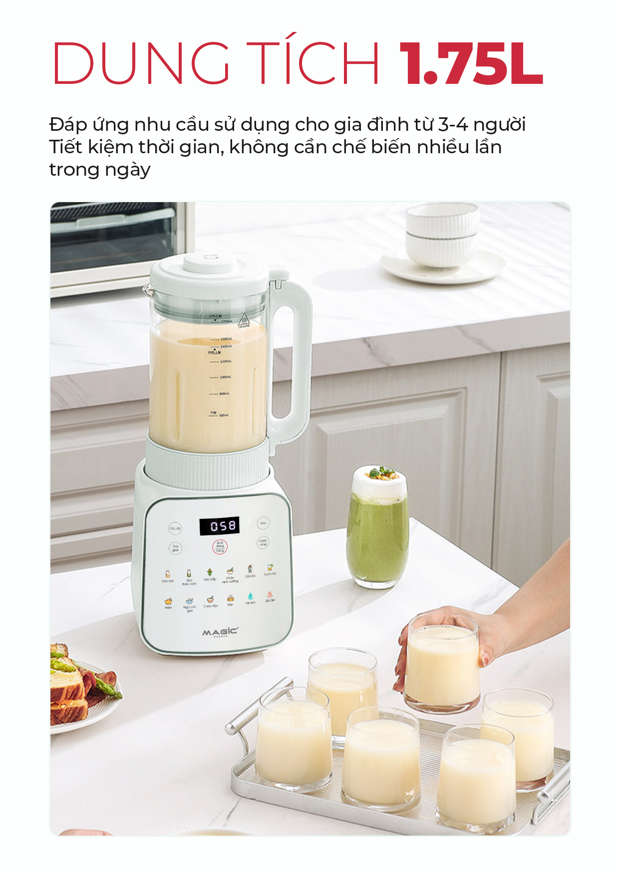 Máy Xay Sữa Hạt MAGIC A-103 8