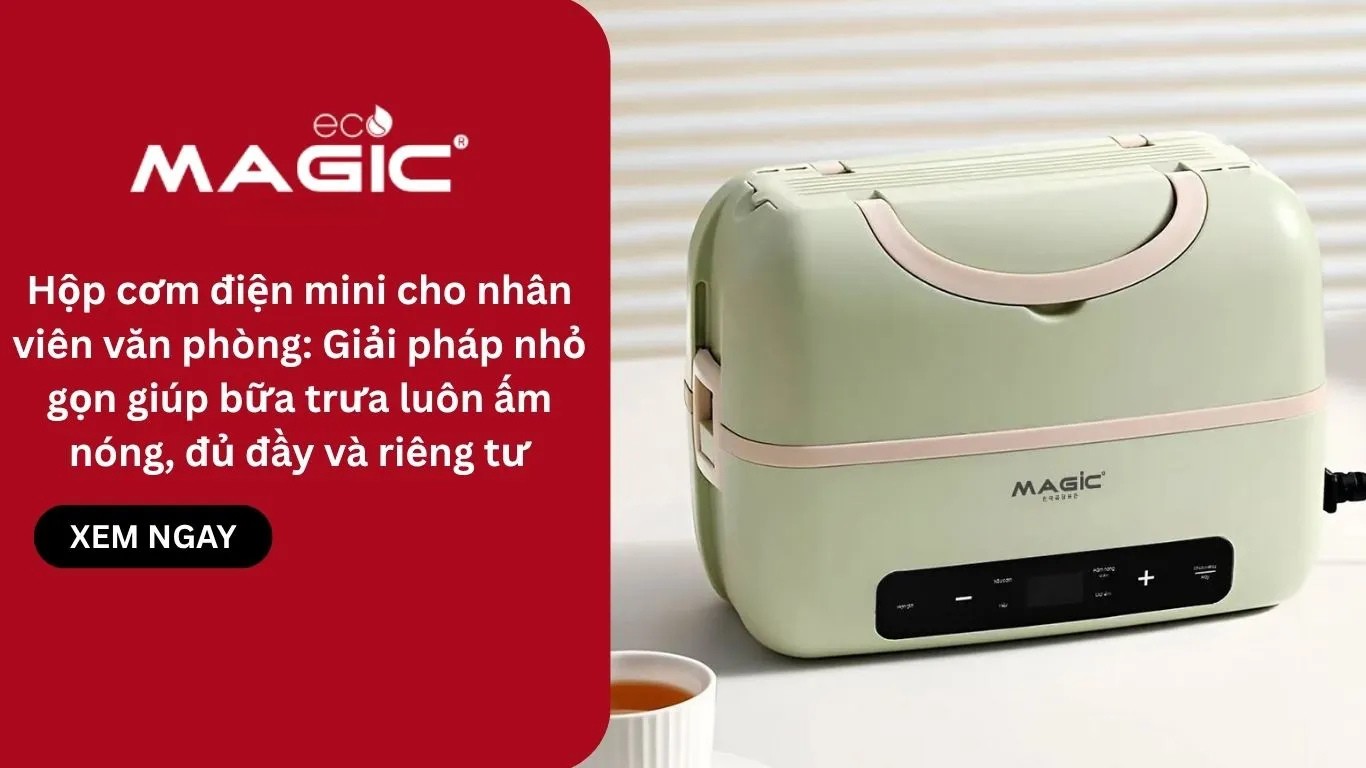 Hộp cơm điện mini cho nhân viên văn phòng: Giải pháp nhỏ gọn giúp bữa trưa luôn ấm nóng, đủ đầy và riêng tư 1