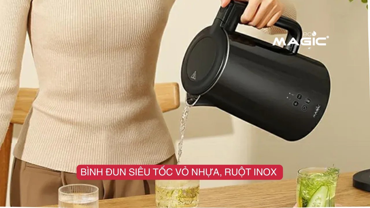 Bình Đun Siêu Tốc Loại nào Tốt? Mua Bình Thủy Tinh Hay Nhựa 1