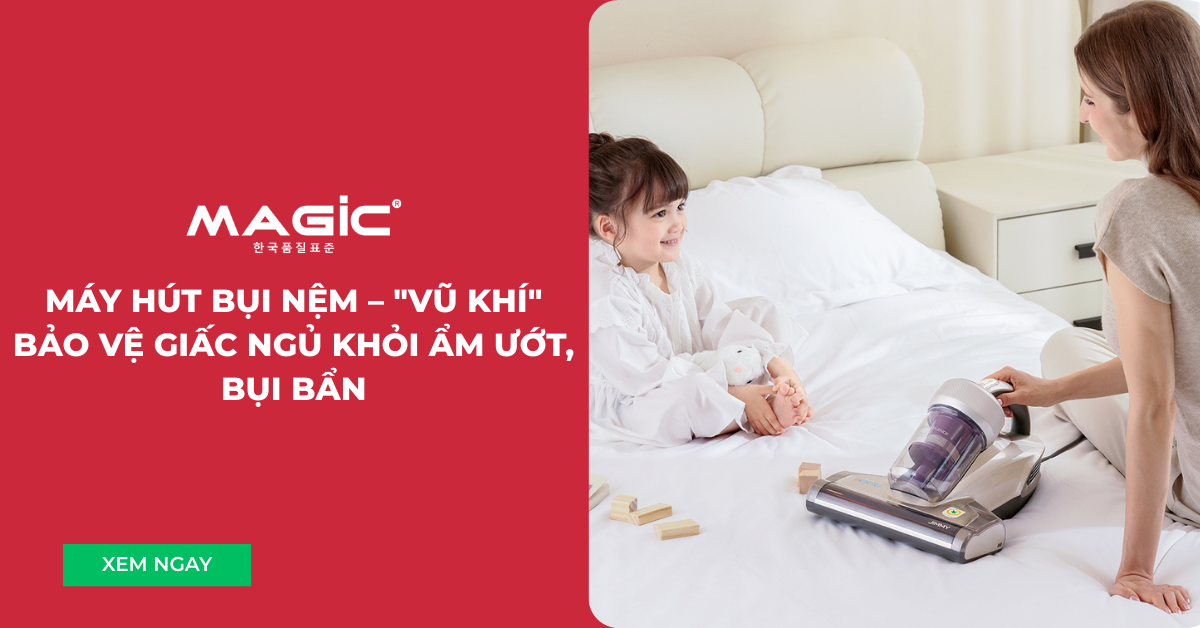 Máy Hút Bụi Nệm – "Vũ Khí" Bảo Vệ Giấc Ngủ Khỏi Ẩm Ướt, Bụi Bẩn 1 máy hút bụi nệm 003