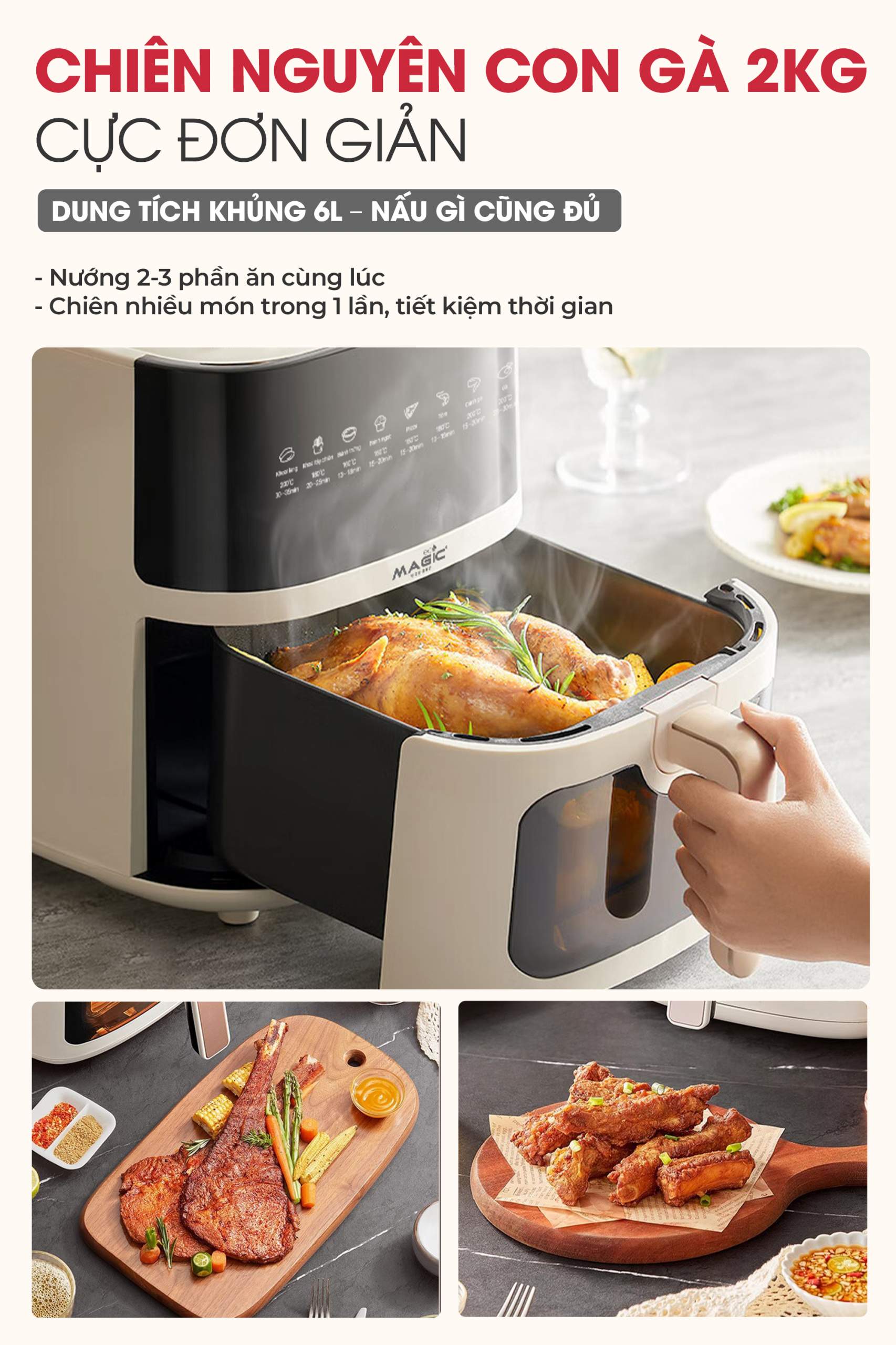 Nồi chiên không dầu Magic Eco AC-161 8 Nồi chiên không dầu Magic Eco AC-161 13