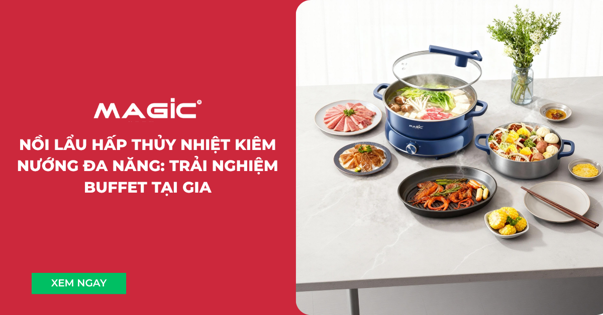 Nồi Lẩu Hấp Thủy Nhiệt Kiêm Nướng Đa Năng: Trải Nghiệm Buffet Tại Gia 1 nồi lẩu hấp thủy nhiệt