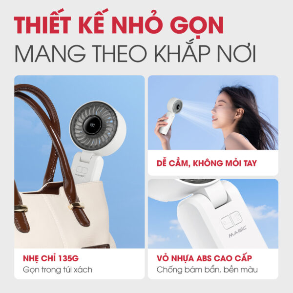 Quạt Sạc Cầm Tay Mini MAGIC A-013 4