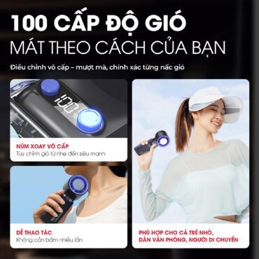 Quạt sạc cầm tay sò lạnh Magic A-017 3 Quạt sạc cầm tay sò lạnh Magic A-017 10