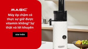 Máy ép chậm có thực sự giữ được vitamin không? Sự thật và lời khuyên