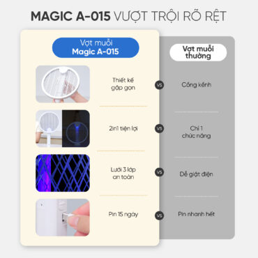 Vợt muỗi A-015 5 Vợt muỗi A-015 14