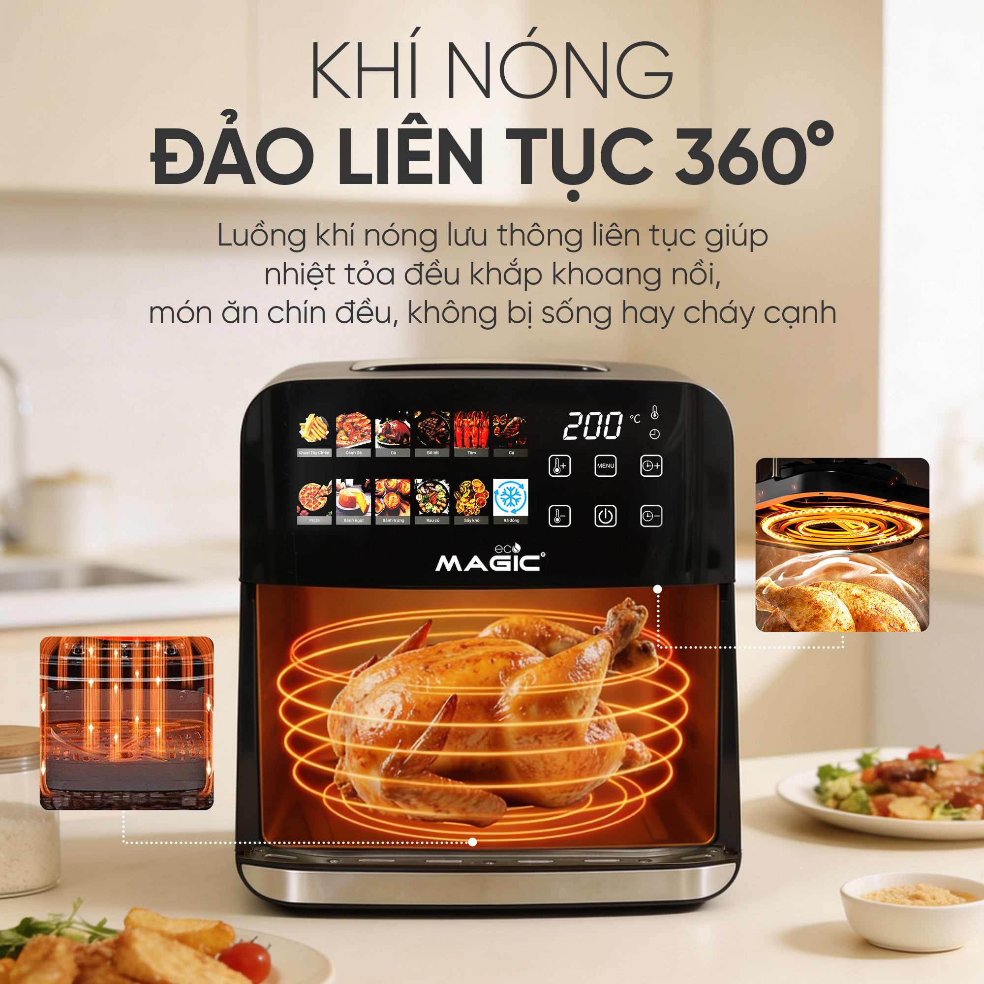 Nồi chiên không dầu Magic Eco AC-162 22