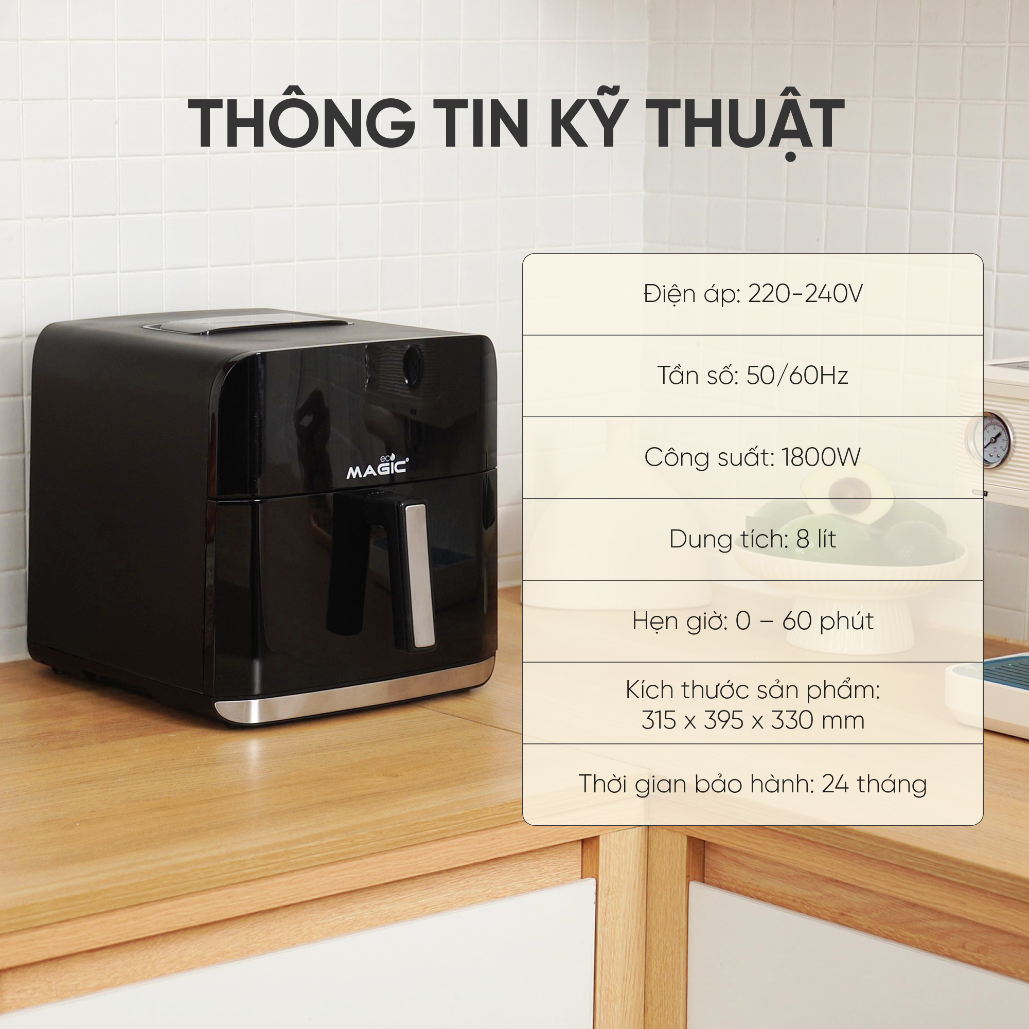 Nồi chiên không dầu Magic Eco AC-162 25
