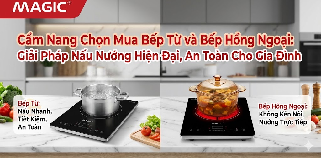 cẩm năng chọn bếp từ và bếp hồng ngoại