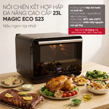 Nồi Chiên Không Dầu Kết Hợp Hấp S23 13