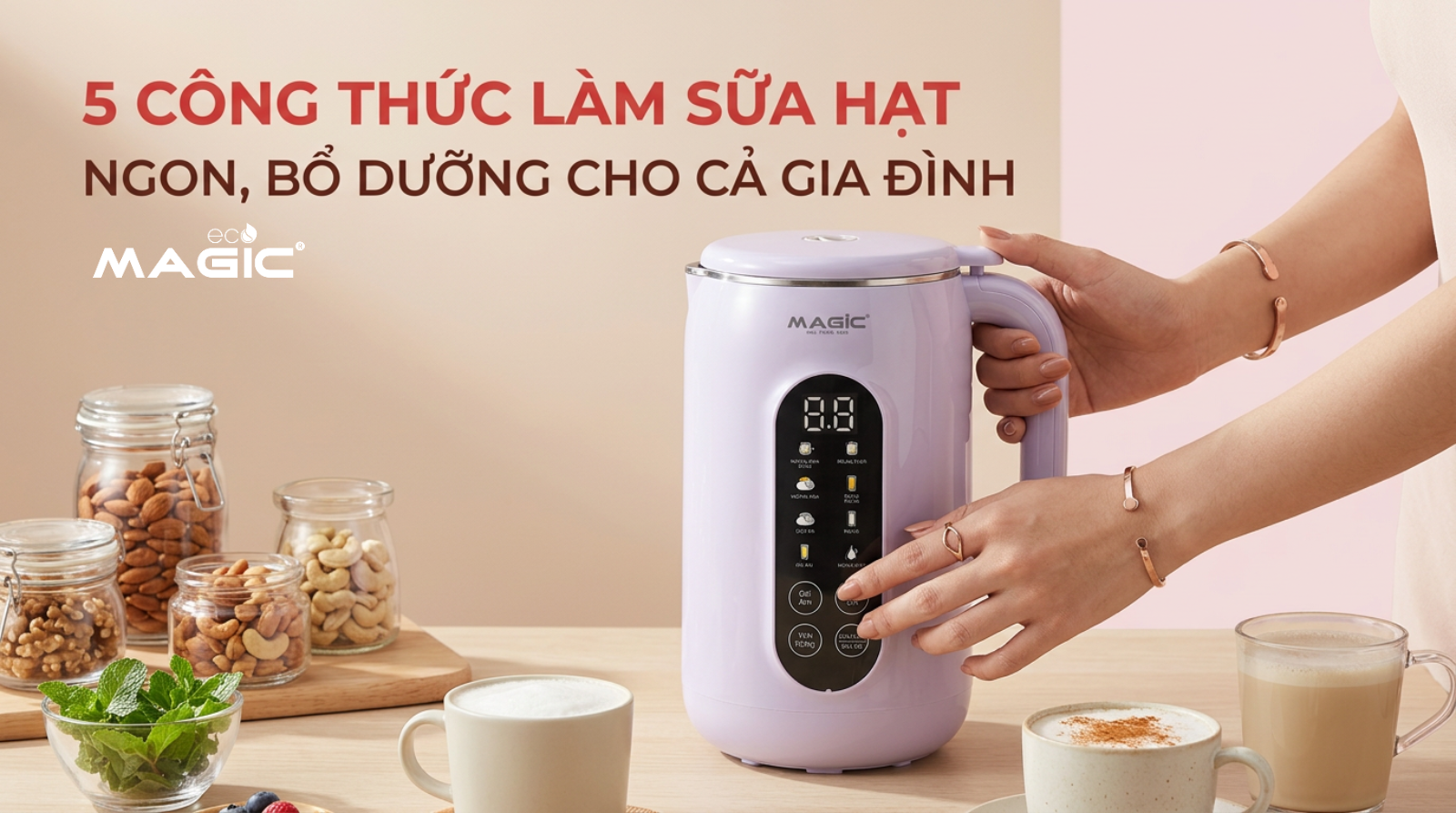 5 công thức làm sữa hạt ngon, bổ dưỡng cho cả gia đình 1 5 công thức làm sữa hạt ngon, bổ dưỡng cho cả gia đình 1