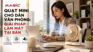 Quạt mini cho dân văn phòng: Giải pháp làm mát tại bàn 2