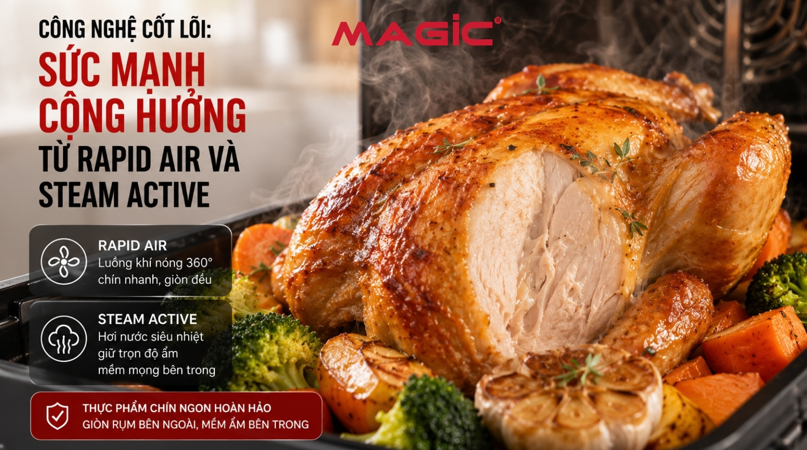 Review nồi chiên hấp Magic: Công nghệ đột phá, nấu vạn món ngon 2