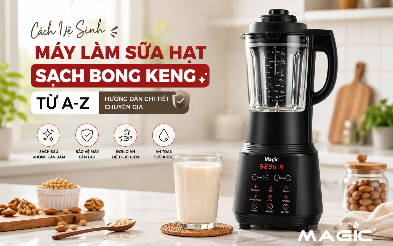 Cách Vệ Sinh Máy Làm Sữa Hạt Sạch Bong Keng Từ A-Z: Hướng Dẫn Chi Tiết Chuyên Gia 1 Cách Vệ Sinh Máy Làm Sữa Hạt Sạch Bong Keng Từ A-Z: Hướng Dẫn Chi Tiết Chuyên Gia 1