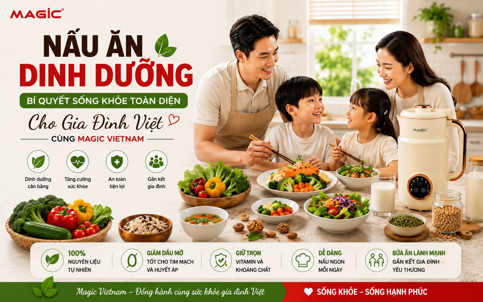 Nấu Ăn Dinh Dưỡng: Bí Quyết Sống Khỏe Toàn Diện Cho Gia Đình Việt Cùng Magic Vietnam 1 Nấu Ăn Dinh Dưỡng: Bí Quyết Sống Khỏe Toàn Diện Cho Gia Đình Việt Cùng Magic Vietnam 1