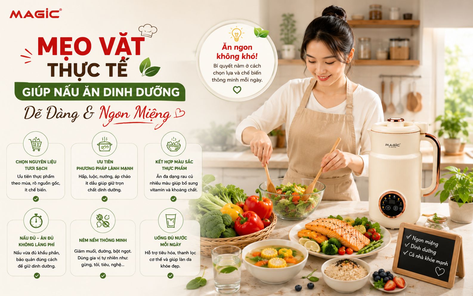 Nấu Ăn Dinh Dưỡng: Bí Quyết Sống Khỏe Toàn Diện Cho Gia Đình Việt Cùng Magic Vietnam 2 Nấu Ăn Dinh Dưỡng: Bí Quyết Sống Khỏe Toàn Diện Cho Gia Đình Việt Cùng Magic Vietnam 2