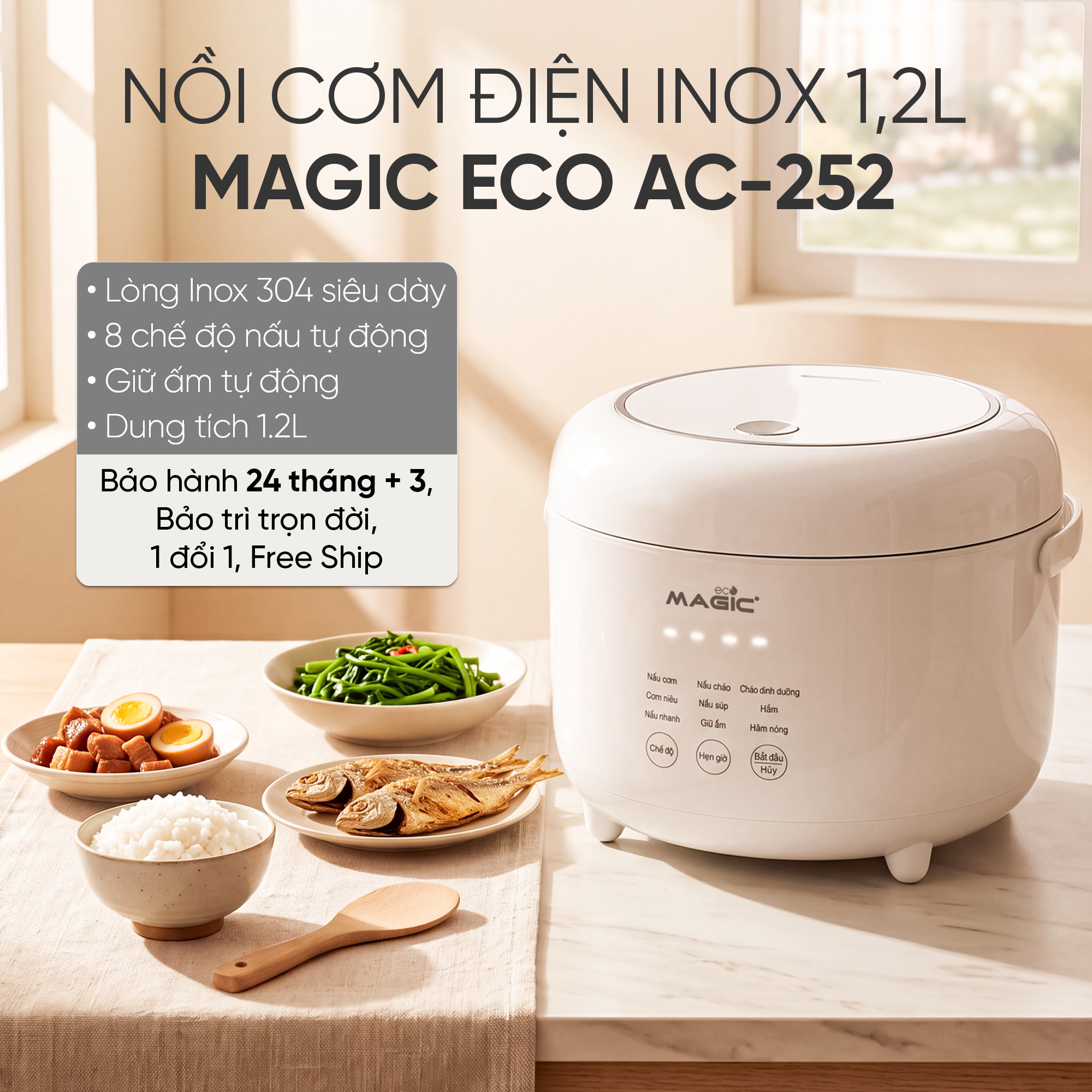 Nồi Cơm Điện Tử MAGIC Eco AC-252 11 Nồi Cơm Điện Tử MAGIC Eco AC-252 22