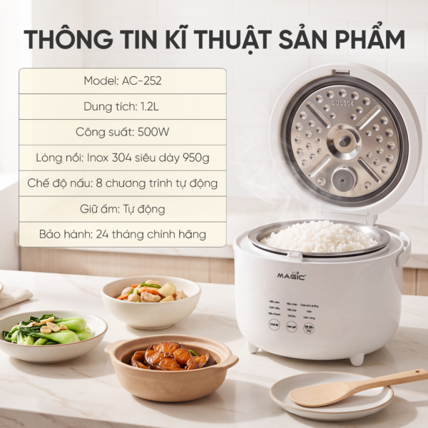 Nồi Cơm Điện Tử MAGIC Eco AC-252 11
