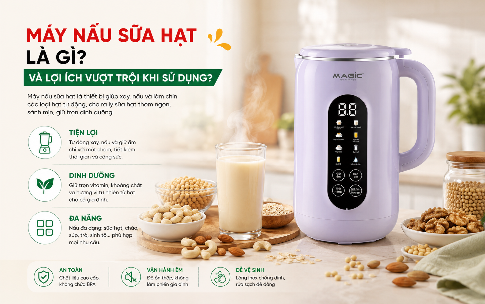 Máy Nấu Sữa Hạt Loại Nào Tốt Nhất 2026? Đánh Giá Từ Chuyên Gia Và Top Sản Phẩm Đáng Mua 2 máy nấu sữa hạt loại nào tốt