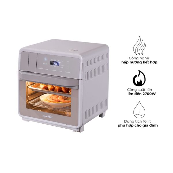 Nồi Chiên Không Dầu Kết Hợp Hấp Cao Cấp MAGIC S16 2