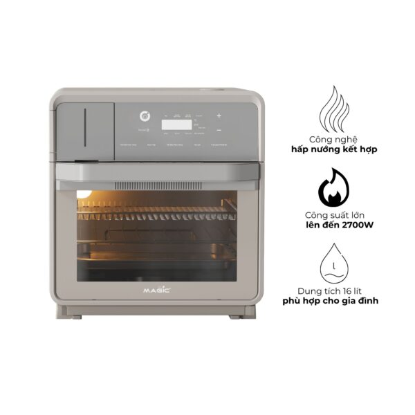 Nồi Chiên Không Dầu Kết Hợp Hấp Cao Cấp MAGIC S16 1
