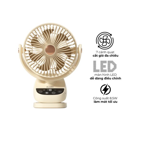 Quạt Tích Điện Mini A-028 1