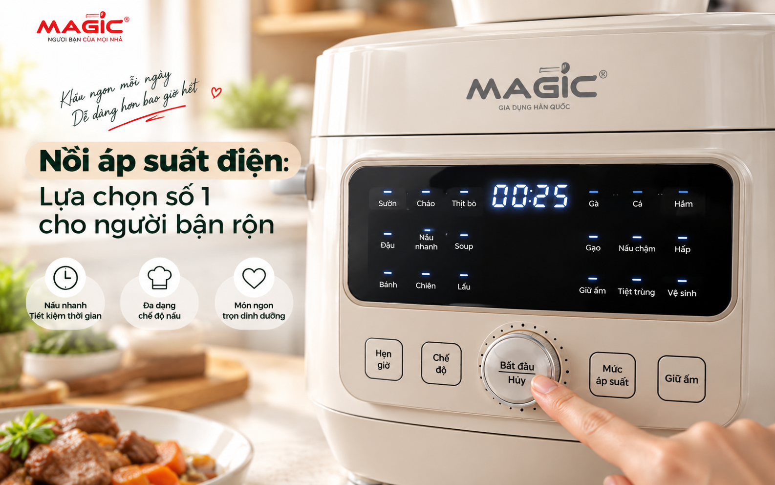 Nồi Áp Suất Cho Người Bận Rộn: Cứu Tinh Gian Bếp Hiện Đại – Nấu Ăn Nhanh Gọn, Giữ Trọn Dinh Dưỡng 4