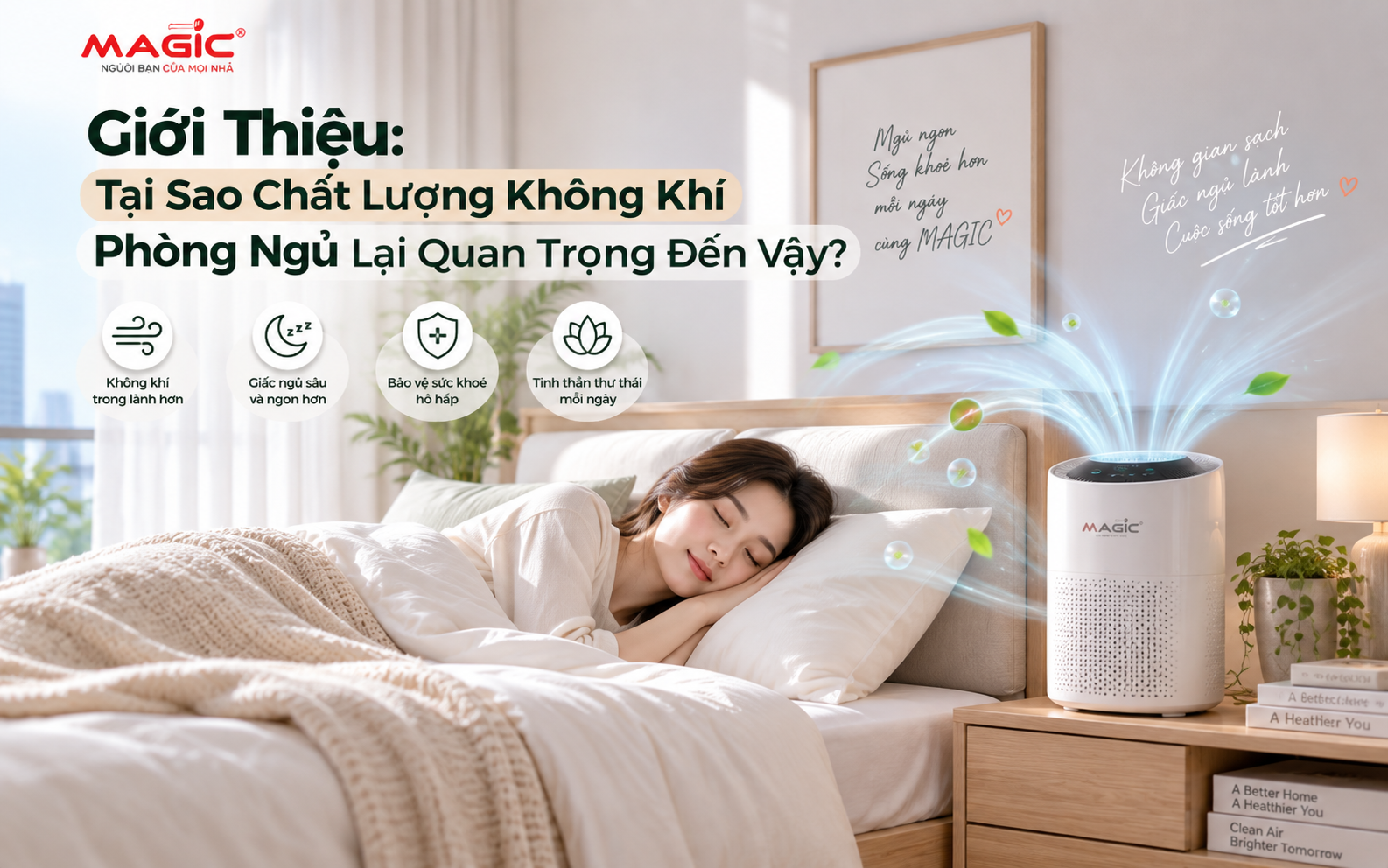 Máy Lọc Không Khí Cho Phòng Ngủ: Hướng Dẫn Toàn Diện Để Có Giấc Ngủ Sâu & Sức Khỏe Tốt 2