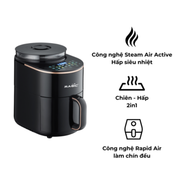 Nồi Chiên Không Dầu Kết Hợp Hấp Magic Eco S-05