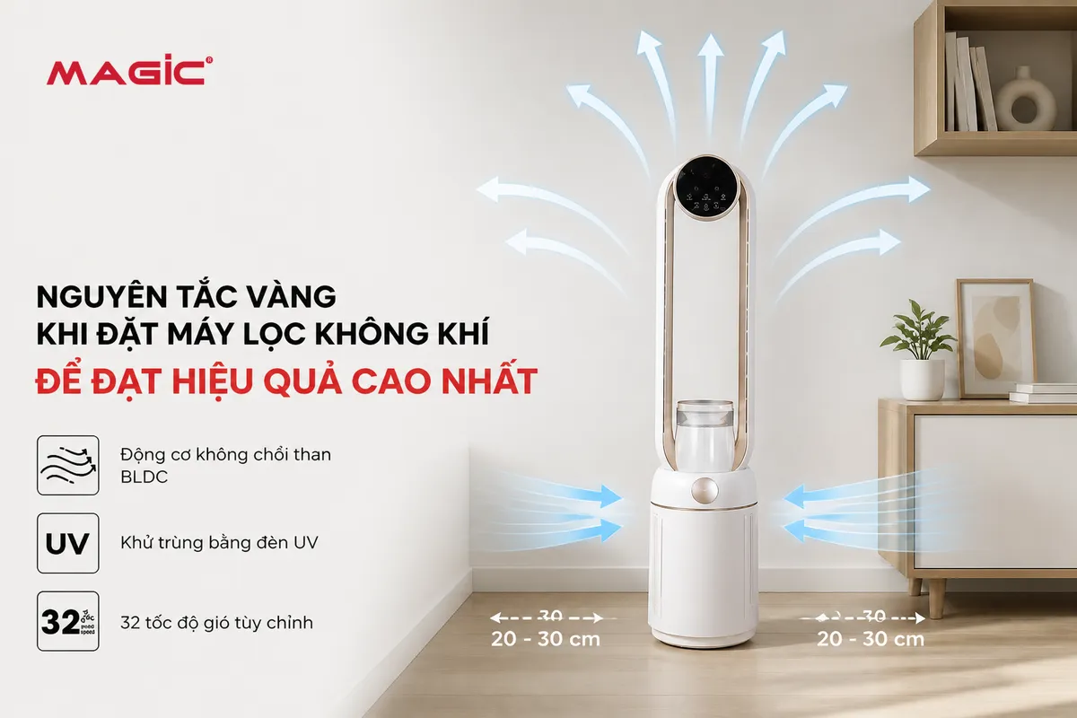 Đặt Máy Lọc Không Khí Ở Đâu Để Đạt Hiệu Quả Tối Ưu? Hướng Dẫn Chi Tiết Từ Chuyên Gia 2