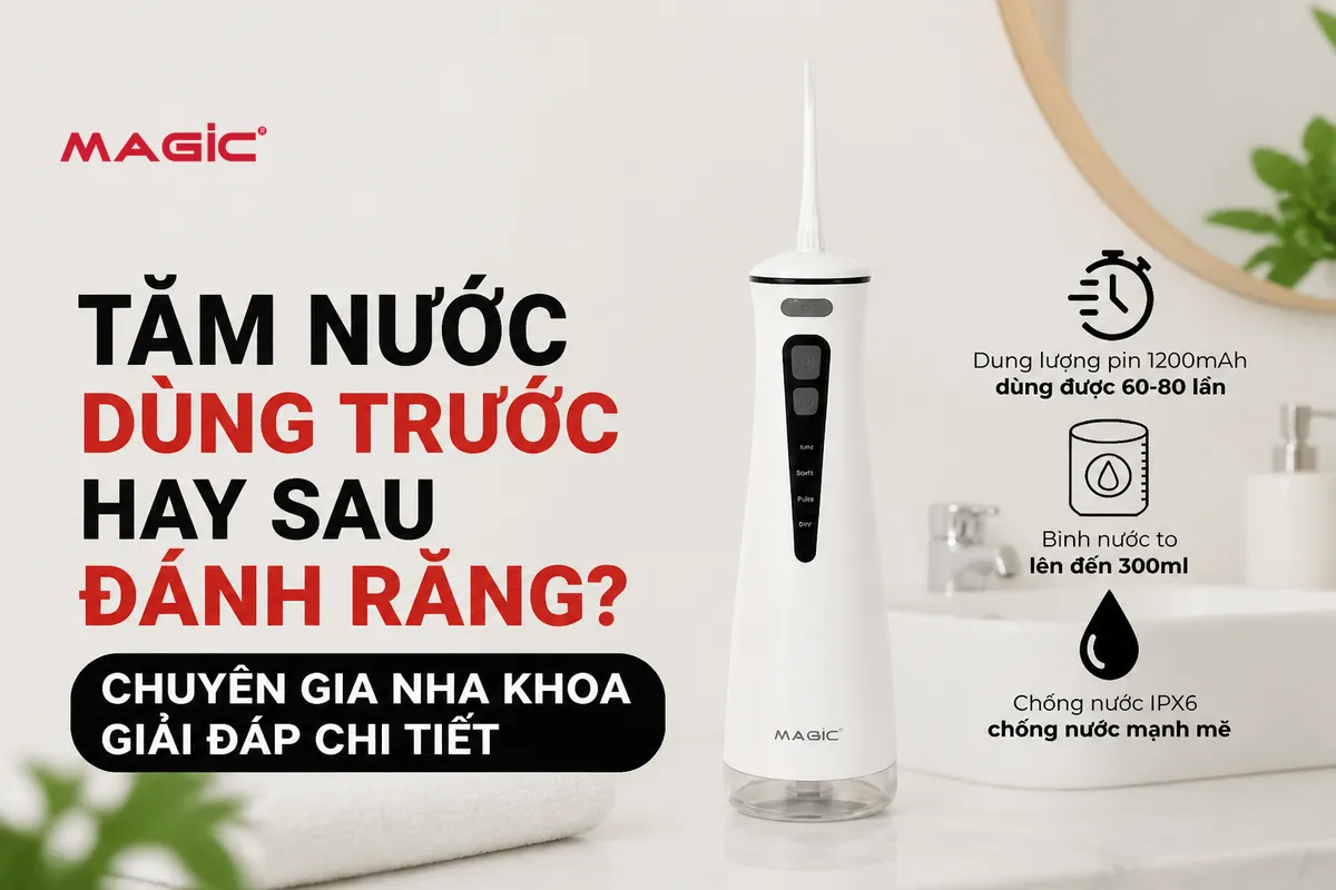 Tăm Nước Dùng Trước Hay Sau Đánh Răng? Chuyên Gia Nha Khoa Giải Đáp Chi Tiết 1