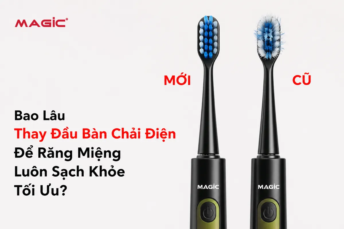 Bao Lâu Thay Đầu Bàn Chải Điện Để Răng Miệng Luôn Sạch Khỏe Tối Ưu? Hướng Dẫn Chi Tiết Từ Chuyên Gia Magic Eco! 1 Bao Lâu Thay Đầu Bàn Chải Điện Để Răng Miệng Luôn Sạch Khỏe Tối Ưu? Hướng Dẫn Chi Tiết Từ Chuyên Gia Magic Eco! 1